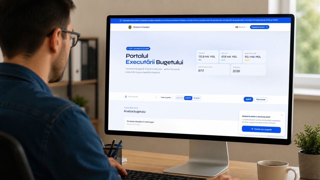 Banii publici, la vedere: Platforma care arată, în timp real, cum cheltuiesc banii școlile, spitalele și ministerele