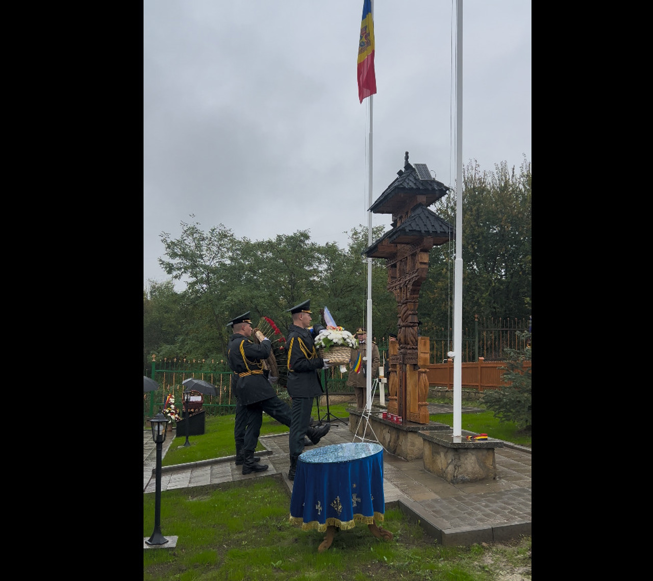 Memoria eroilor români, cinstită la Cimitirul de Onoare din Țiganca