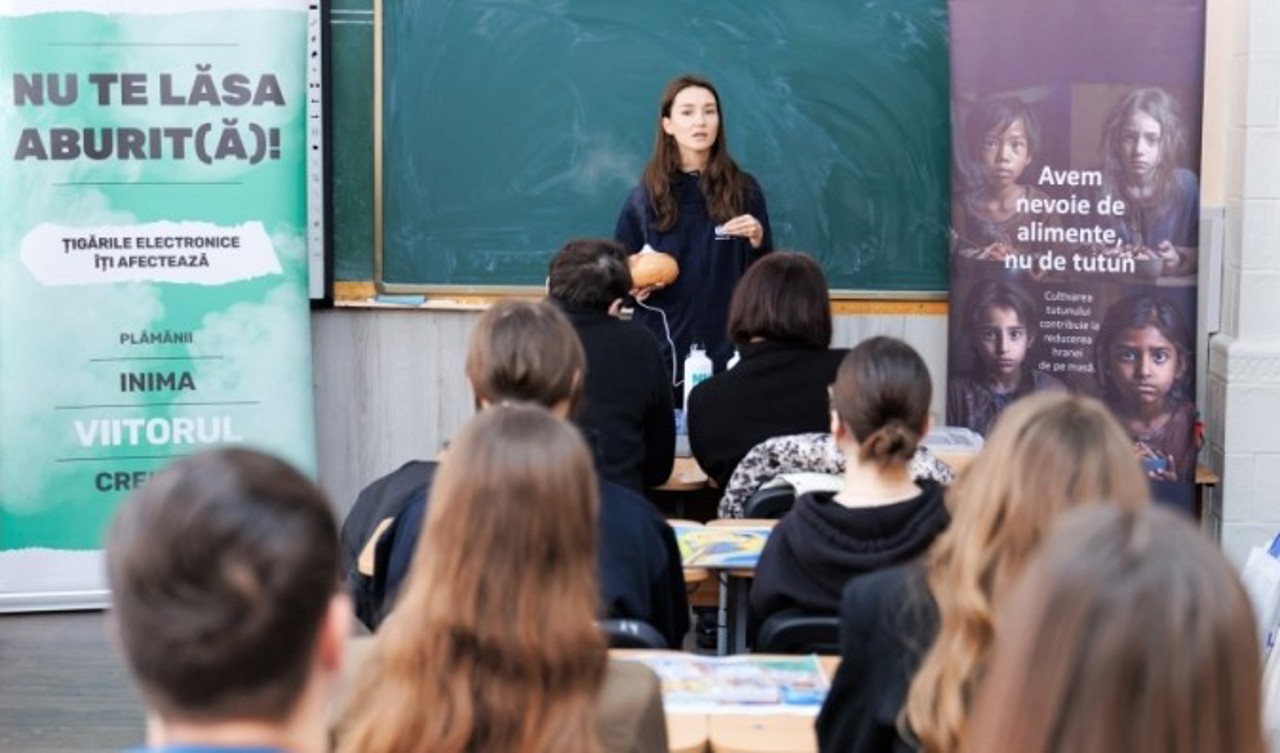 Proiect-pilot în cinci școli: Prevenție activă împotriva consumului de tutun și al țigărilor electronice