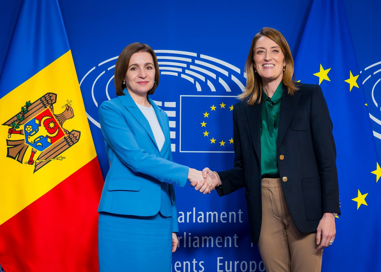 Maia Sandu, după întrevederea cu Roberta Metsola: „Legislativul european sprijină R. Moldova în drumul spre UE” 