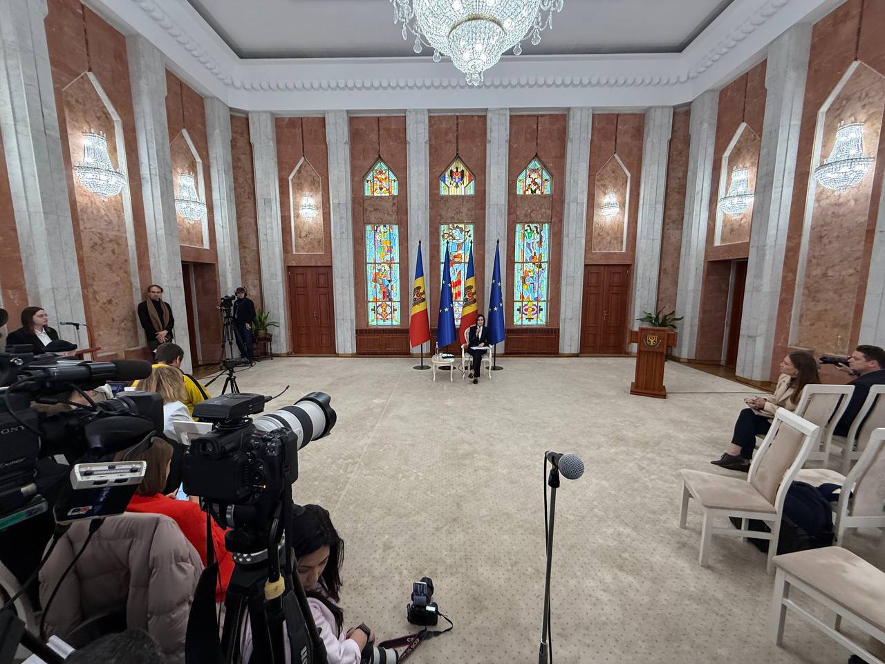 Maia Sandu: O pace injustă în Ucraina ar însemna un risc pentru R. Moldova