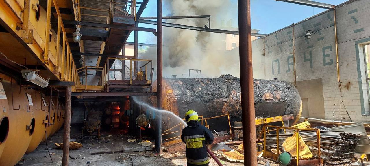 Fire on the territory of a former winery in the Botanica sector of Chisinau