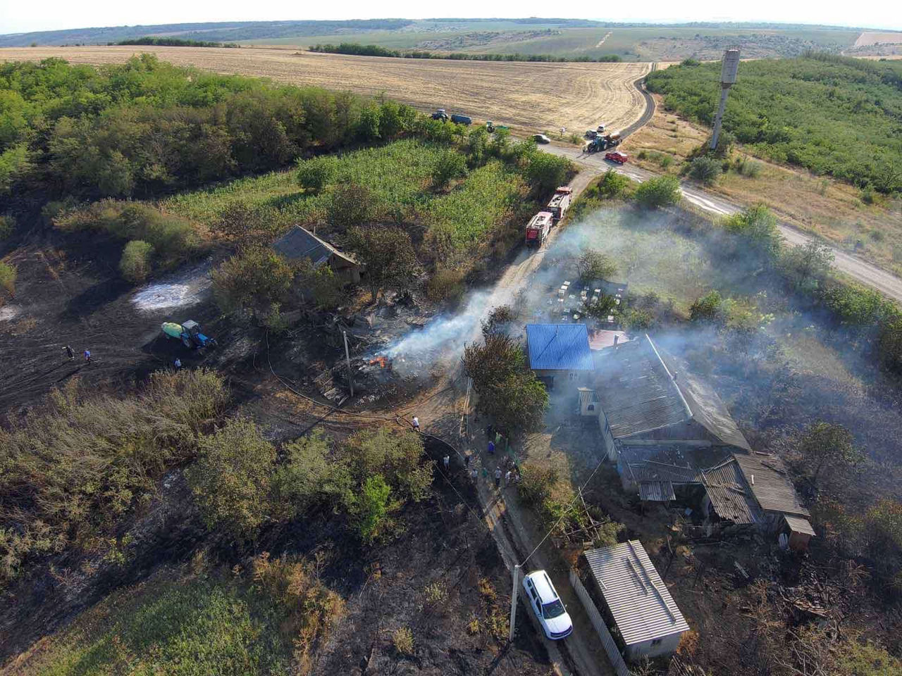 У села Чуфлешть Каушанского района сгорели 25 гектаров растительности