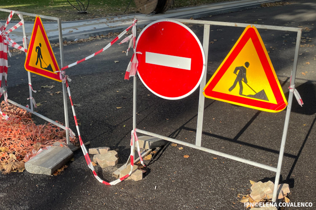 Road traffic suspended on Decebal Boulevard in Chisinau