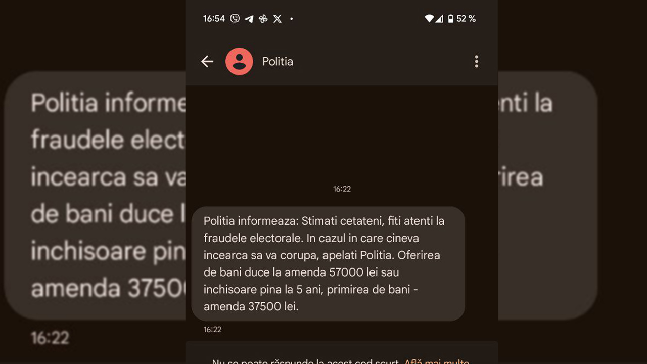 Avertisment al Poliției: Cetățenii sunt îndemnați să evite implicarea în fraude electorale