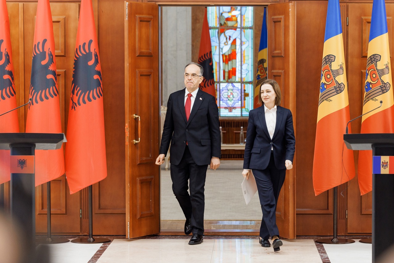 Maia Sandu after the meeting with her Albanian counterpart: "EU membership protects small states"