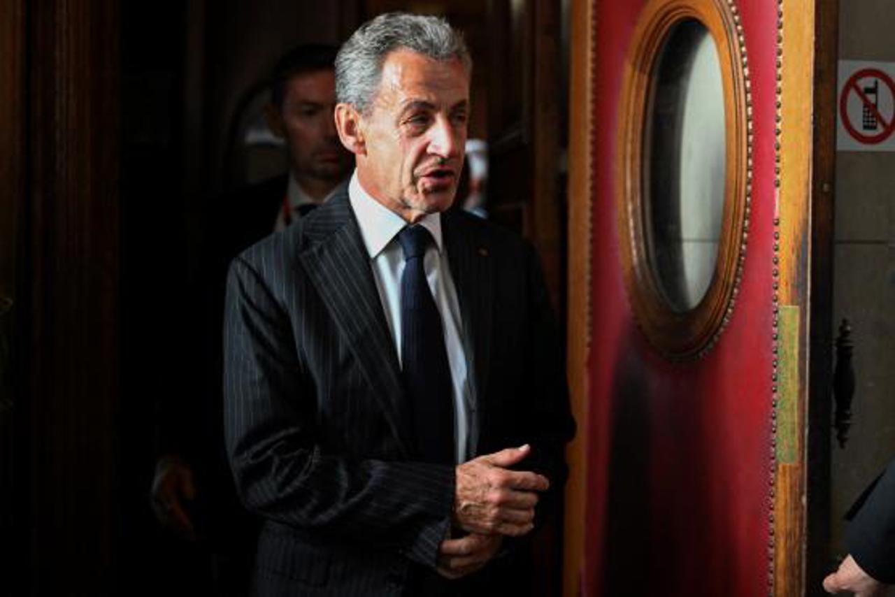 lemonde.fr/ Fostul președinte francez, Nicolas Sarkozy, la tribunalul din Paris, 14 februarie 2024