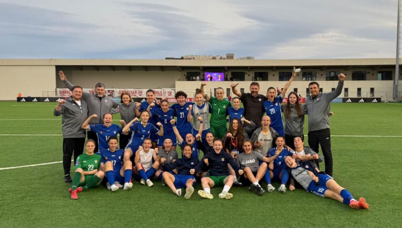 „Tricolorele”, victorie zdrobitoare!  Echipa națională de fotbal feminin a Republicii Moldova a încheiat în forță prestația în Liga Națiunilor
