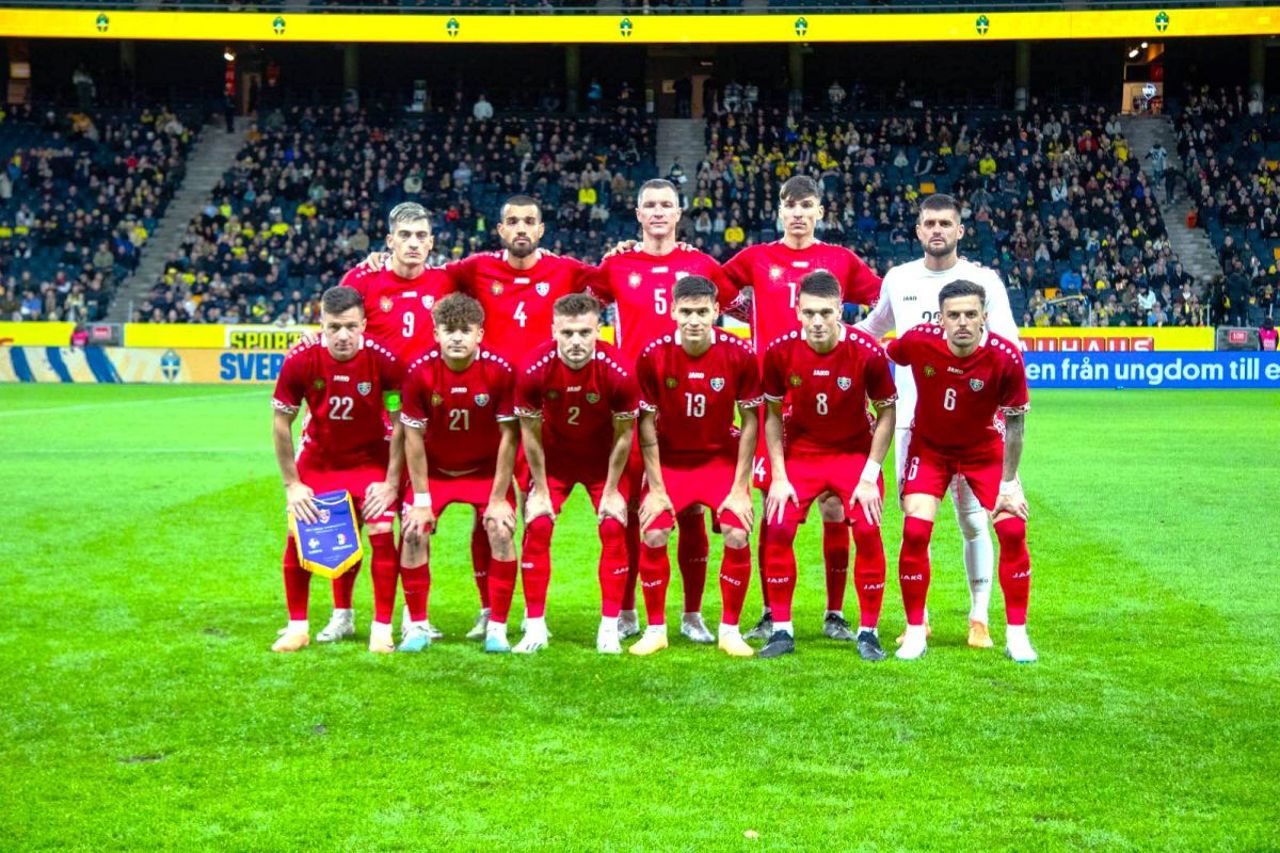 "Tricolorii", învinși de "vikingi"! Echipa națională de fotbal a Republicii Moldova a pierdut meciul amical cu reprezentativa Suediei