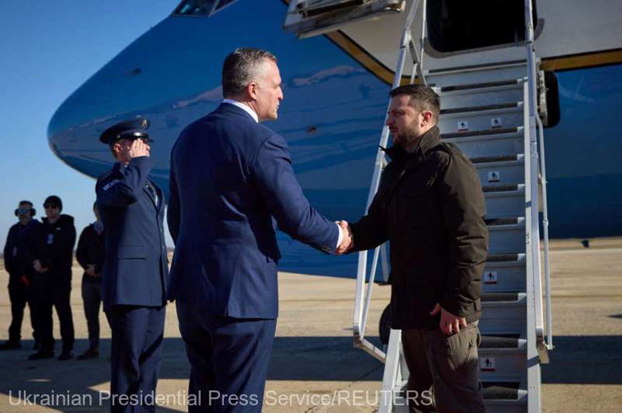 SUA: Președintele ucrainean Volodimir Zelenski, la Washington pentru o vizită istorică