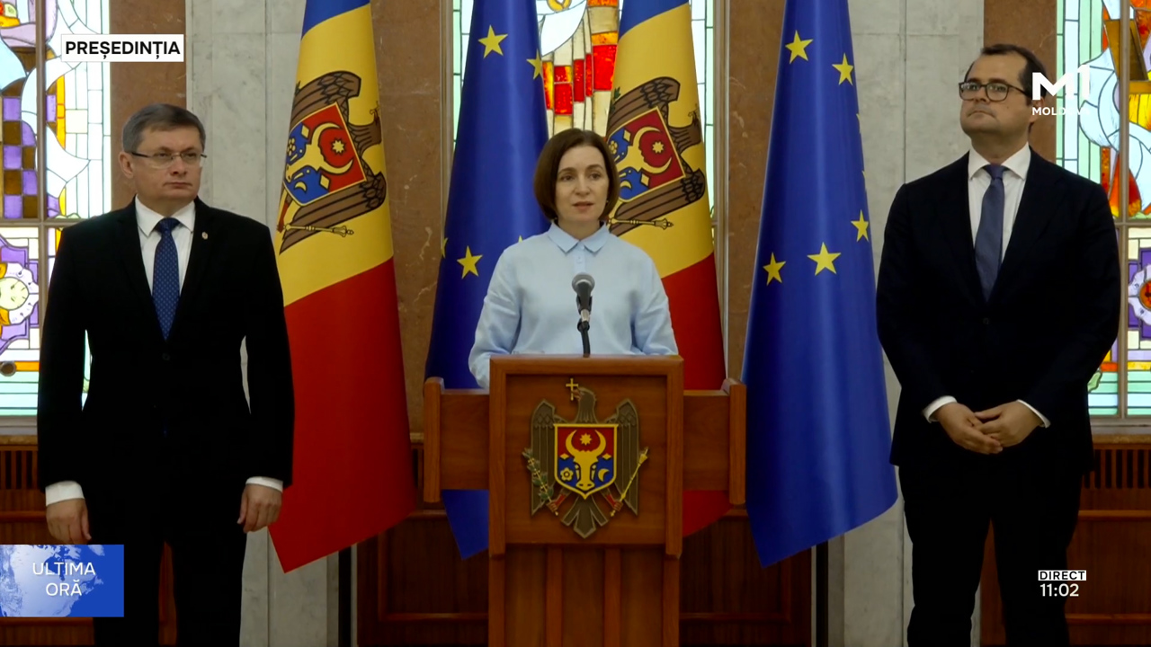 Ediție specială la Moldova 1 |  Briefing de presă susținut de Maia Sandu după consultările pentru desemnarea premierului 
