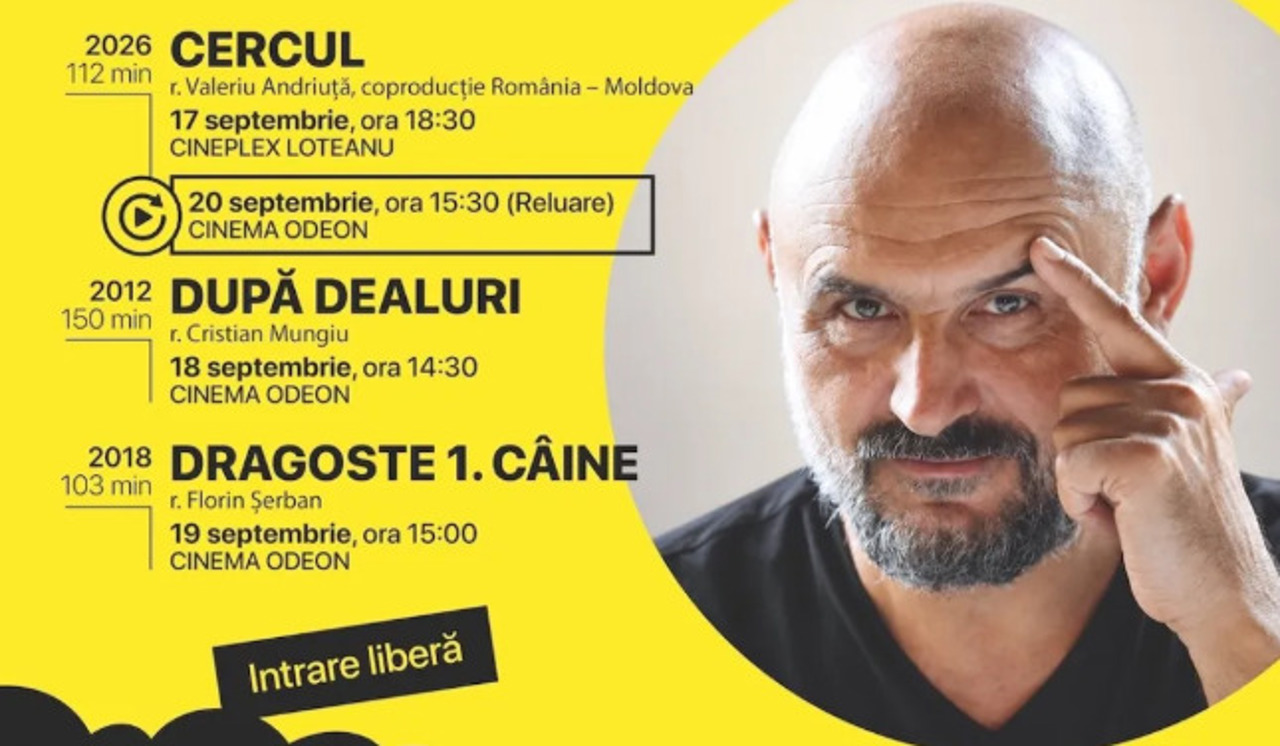 Un actor și regizor basarabean, celebrat la Zilele Filmului Românesc de la Chișinău. Festivalul a ajuns la cea de-a 12-a ediție
