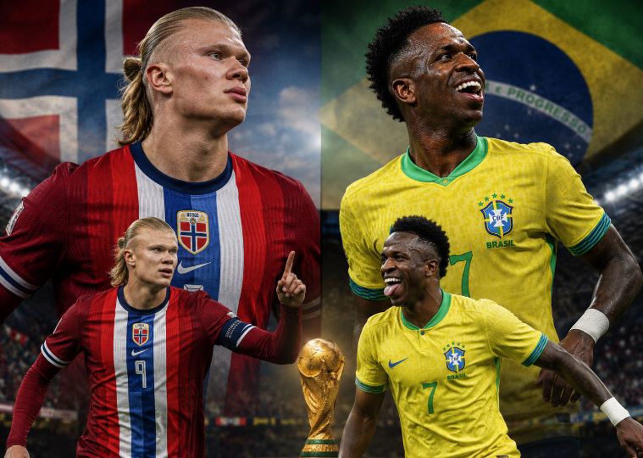Confruntarea titanilor la Cupa Mondială: Erling Haaland vs Vinicius Junior! Norvegia va juca în optimile de finală cu Brazilia