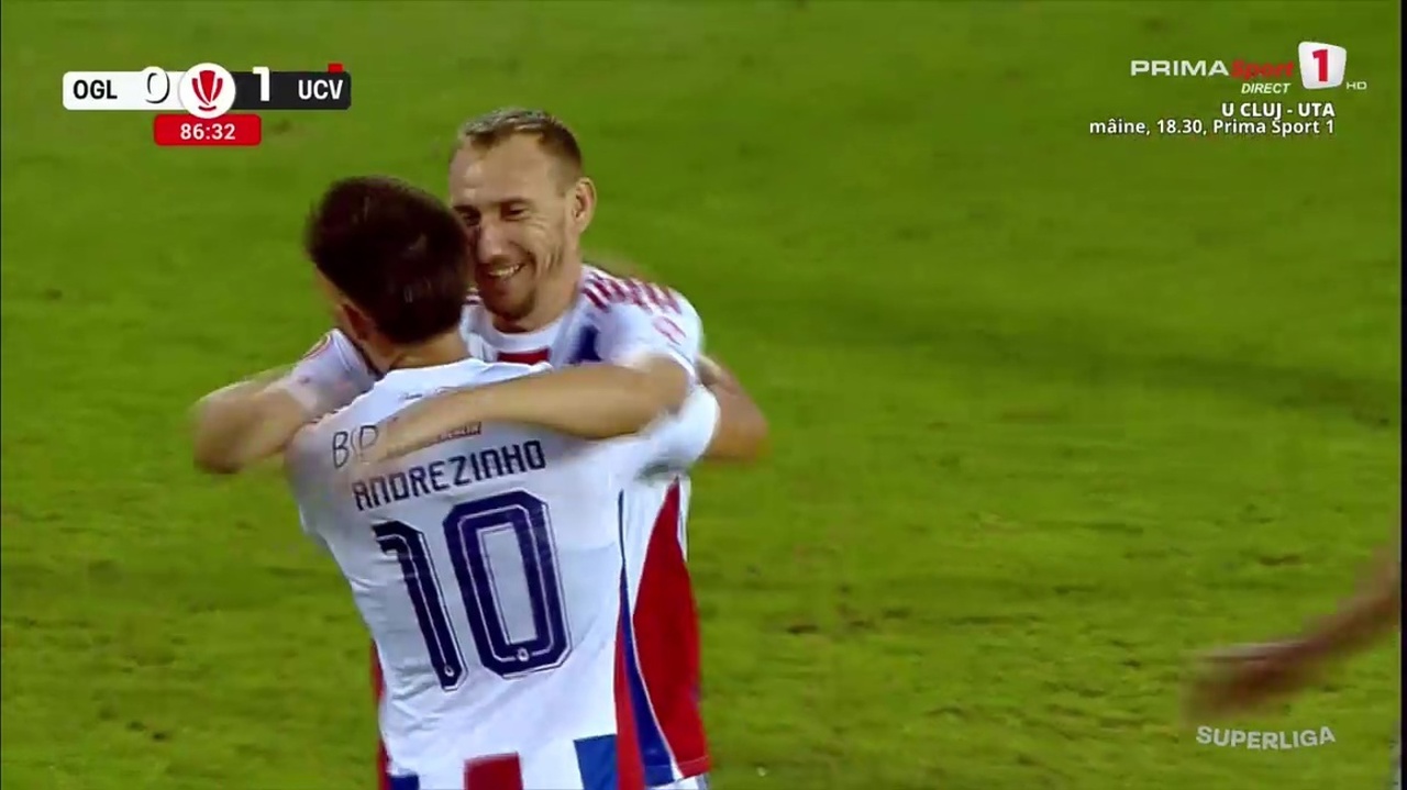Gol superb marcat de mijlocașul moldovean Teodor Lungu în Superliga românească de fotbal 